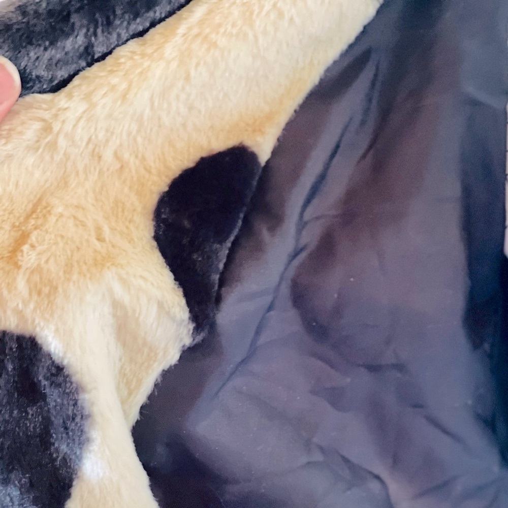 Black Hearts Pari Faux Fur Lux Driving Midi Coat, Fluffy Jacket - Picture 16 of 16